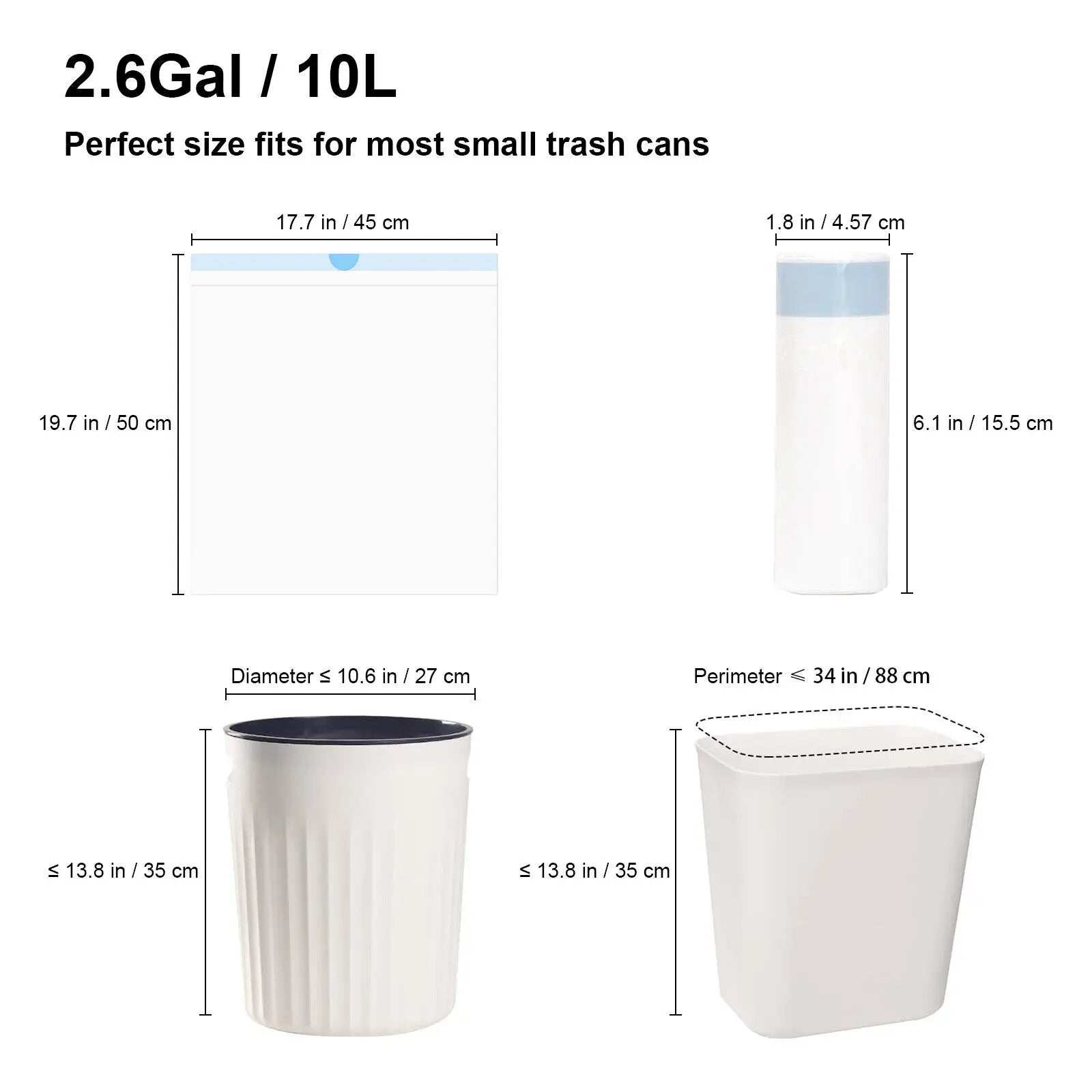 DOEL Litter Box Liners, 4 Rolls / 60 Bags