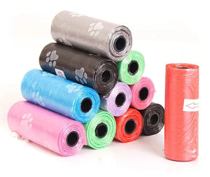 Biodegradable leak-proof waste bags for dog walks