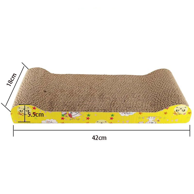 Reversible corrugated cardboard scratching pad for cats