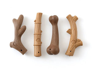 Bamboo dental chew toy for dogs to support teeth cleaning