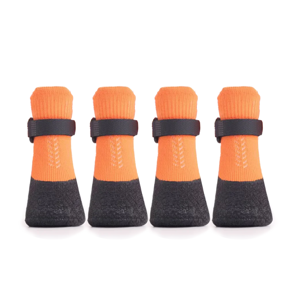 Antifreeze snow boots with soft lining for dog paw protection