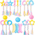 Dog Chew Toy with Toothbrush — Durable Rubber Dental Care