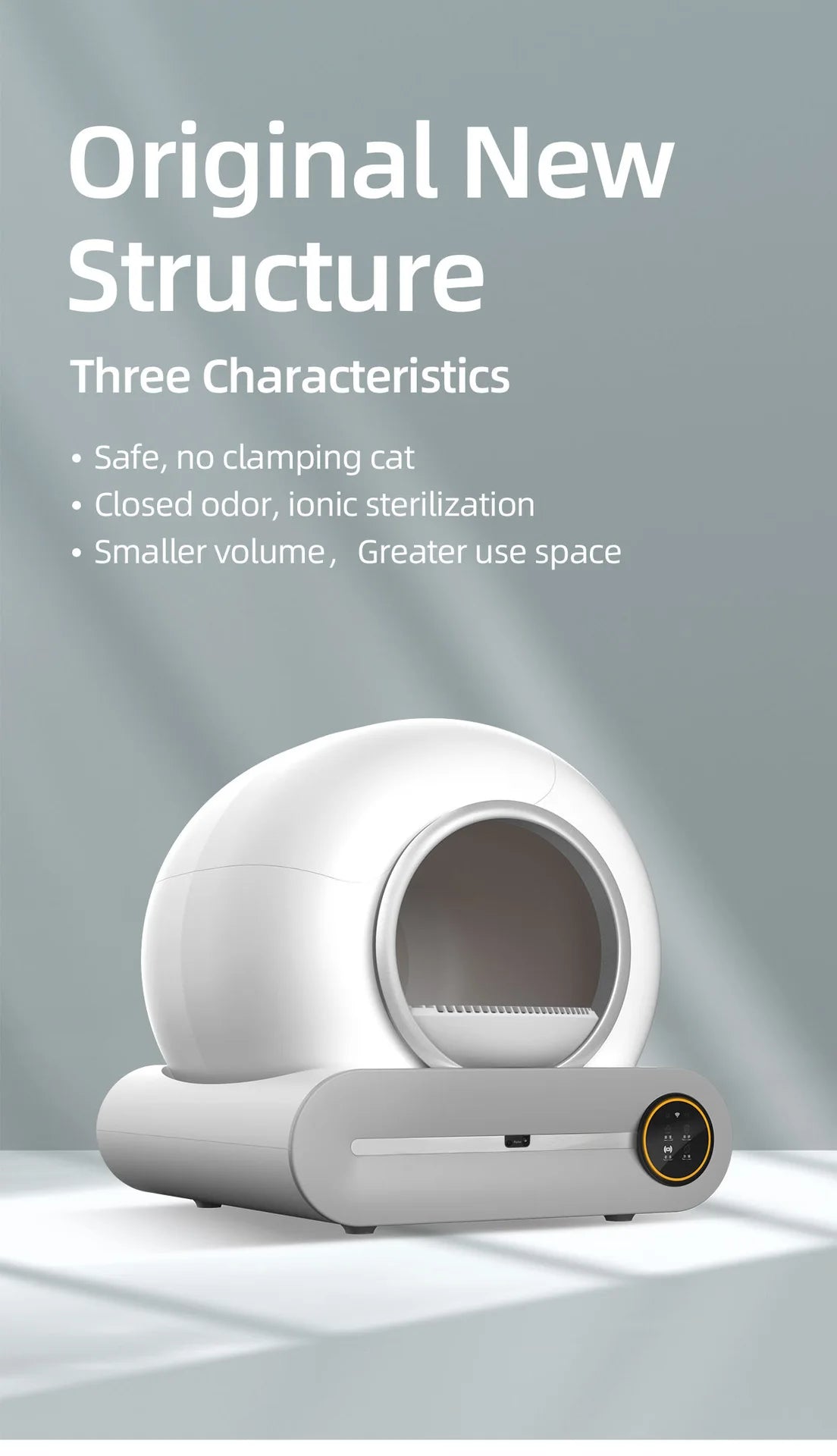 Self-cleaning automatic smart litter box for cats