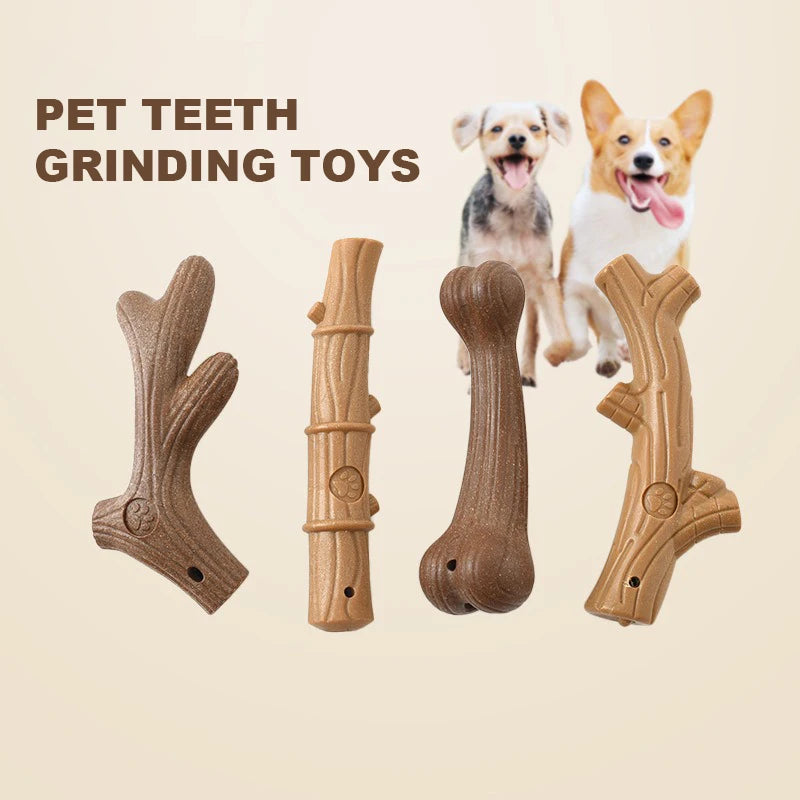 Bamboo dental chew toy for dogs to support teeth cleaning