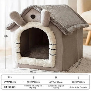 ComfyPet Haven: Soft Tent Kennel with Removable Cushion - GoPoofy