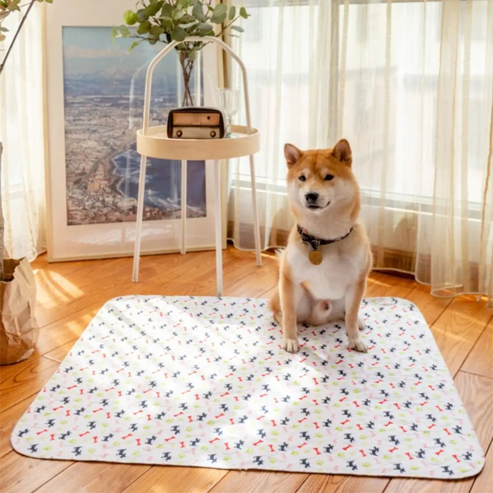 Reusable washable absorbent puppy training pads with anti-slip base