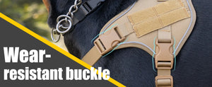 Reflective tactical-style training vest harness for dogs