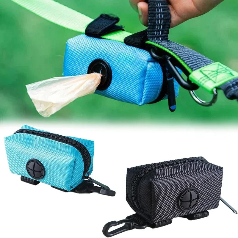 Waterproof zip-lock waste bag dispenser for dogs