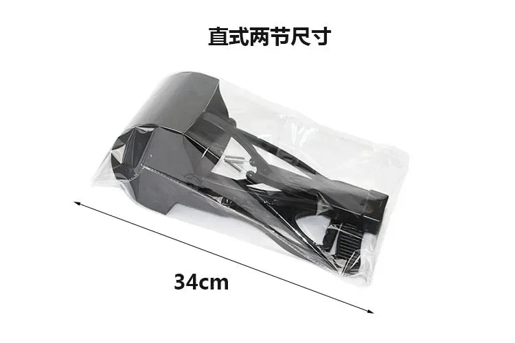 Foldable long-handle poop scooper for outdoor dog cleanup