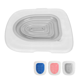 Graduated cat toilet training kit with removable trays