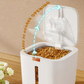 Sealed moisture-proof pet food storage barrel for dogs and cats