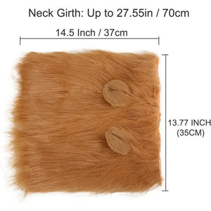 Lion mane costume wig for medium to large dogs