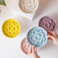 Ceramic raised slow feeder bowl for cats and dogs