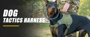 Reflective tactical-style training vest harness for dogs