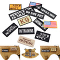 Hook-and-loop ID patches for tactical dog harnesses and vests