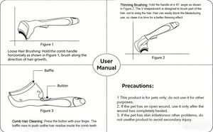 Curved deshedding grooming comb for dogs and cats