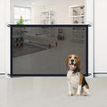 Foldable breathable mesh safety gate for dogs