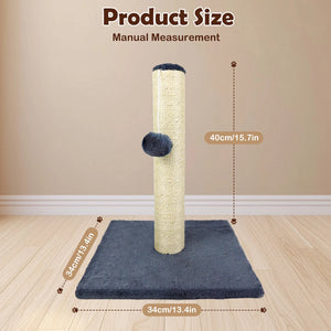Tall cat scratching post and climbing tower for indoor cats