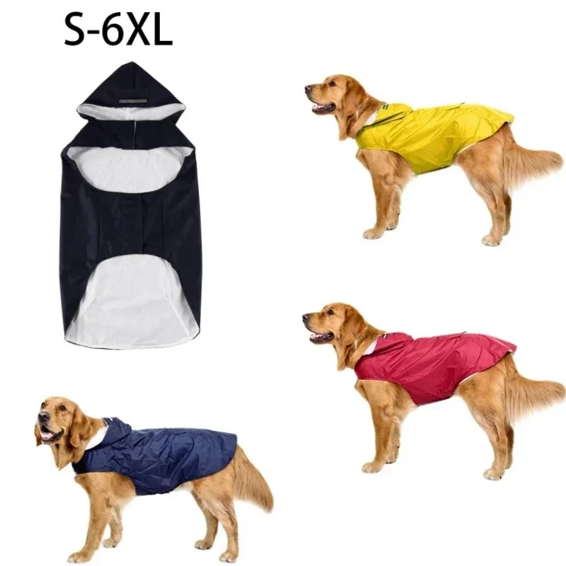 Waterproof Hooded Dog Raincoat