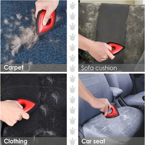 4-mode reusable pet hair remover brush for dogs and cats