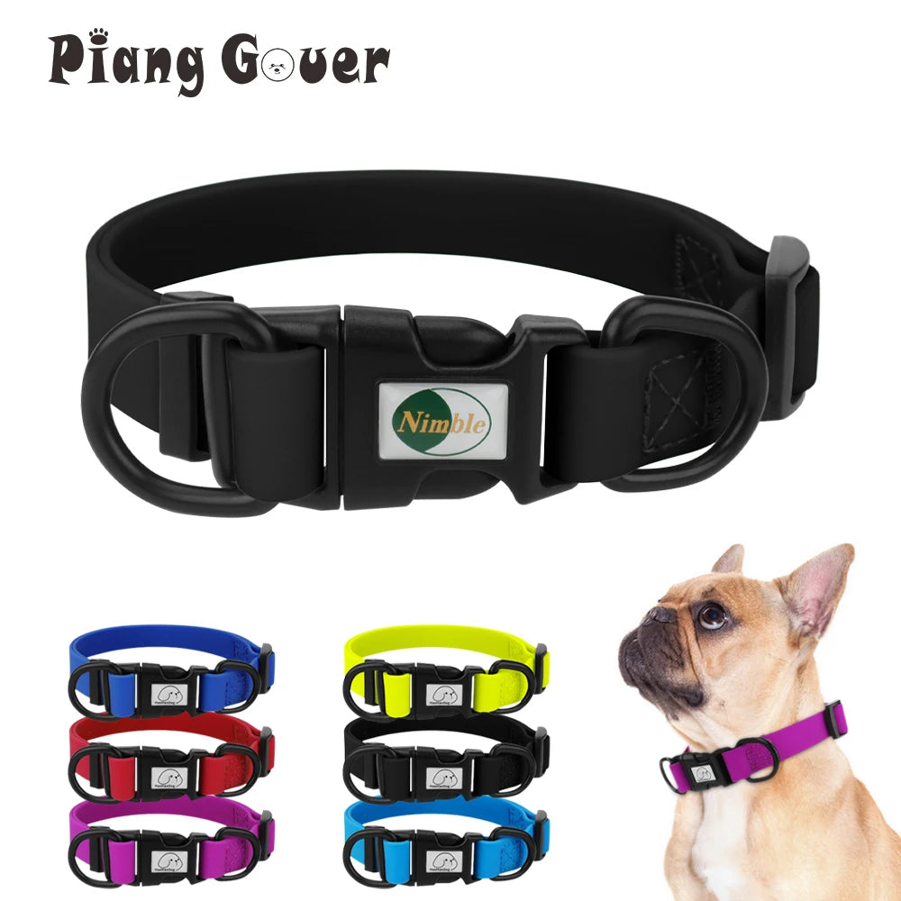 PVC Waterproof Dog Collar — Adjustable & Durable