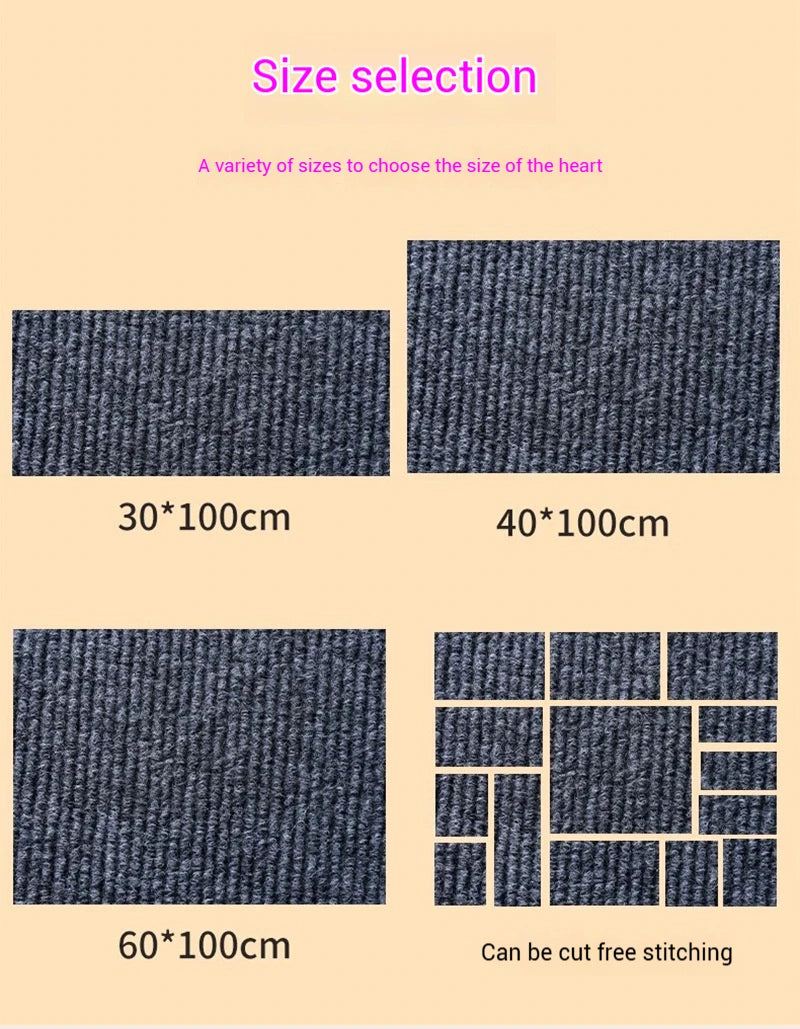 Trimmable self-adhesive scratch mat for cats to protect furniture