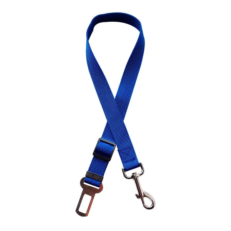 Adjustable car seat belt safety clip for dogs and cats