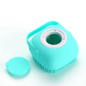 Silicone bath massage gloves for dogs and cats