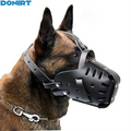 Leather Basket Muzzle — Anti-Bite Dog Training Mask