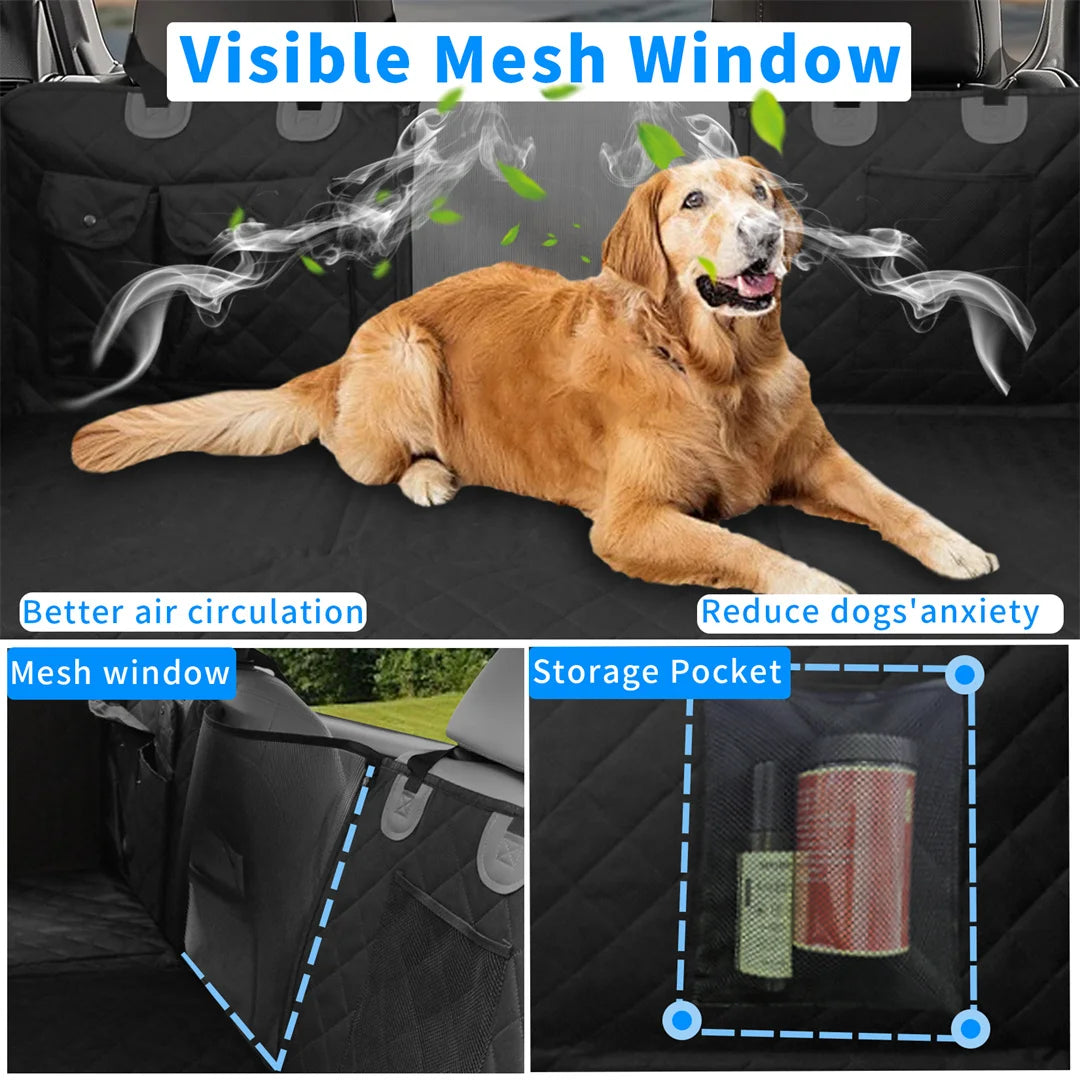 Waterproof scratch-proof car seat extender hammock for dogs