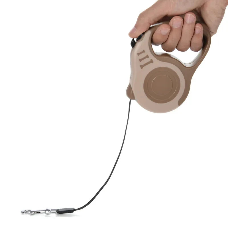 Automatic retractable walking leash for dogs and cats