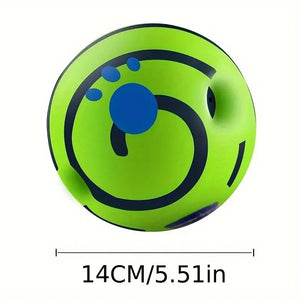 Interactive giggle ball toy for dog IQ training and play