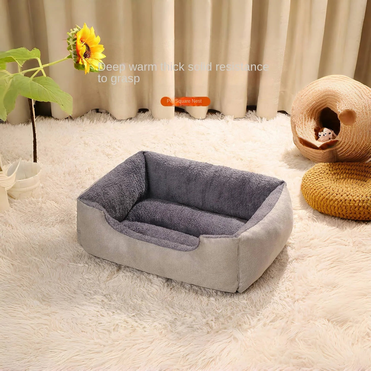 CozyNest Heated Pet Bed - GoPoofy