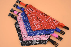 Adjustable triangle bandana scarf collar for dogs and cats