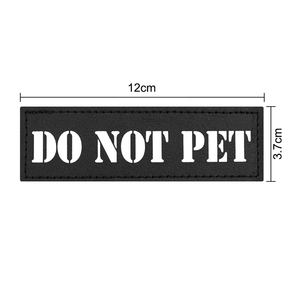 Hook-and-loop ID patches for tactical dog harnesses and vests