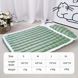 Corduroy sofa-style dog bed with removable washable cover