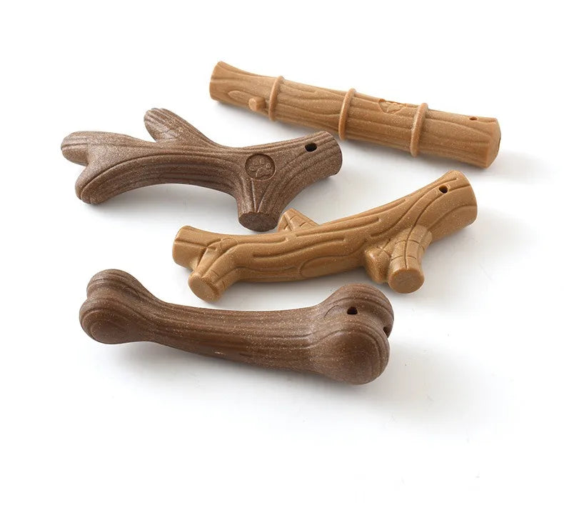 Bamboo dental chew toy for dogs to support teeth cleaning