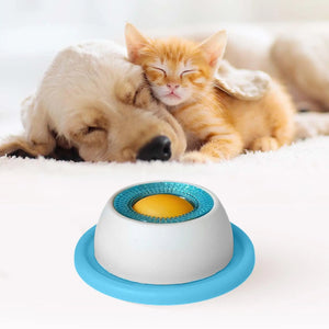 Anti-tip slow lick mat toy for dogs and cats