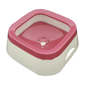 Anti-splash 1L plastic water bowl for dogs and cats