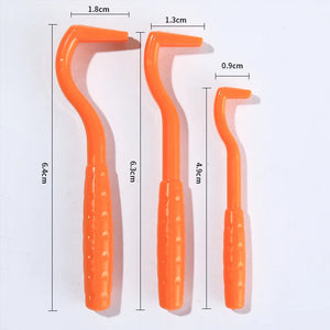3-piece tick and flea remover hook tool set for dogs and cats