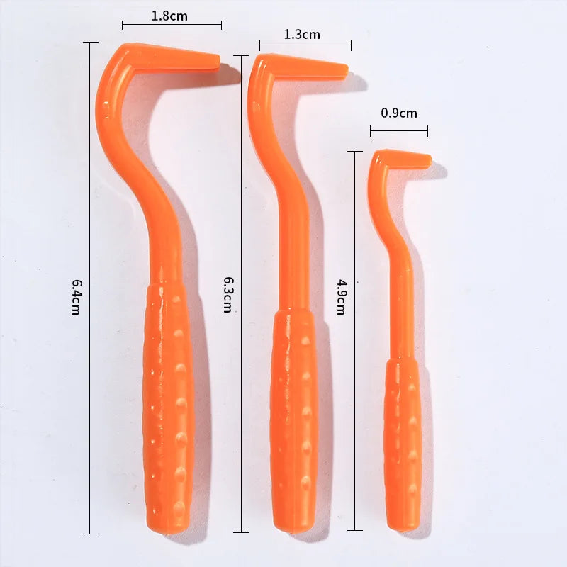 3-piece tick and flea remover hook tool set for dogs and cats