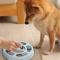Interactive slow feeder food dispenser toy for dogs