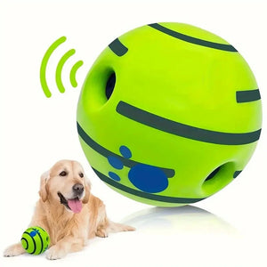 Interactive giggle ball toy for dog IQ training and play