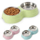 Raised Double Stainless Steel Pet Feeder