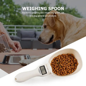 Digital food measuring scoop scale with LED display for pet food