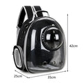 Transparent bubble backpack pet carrier for cats and small dogs