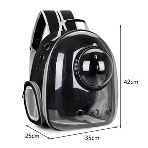Transparent bubble backpack pet carrier for cats and small dogs