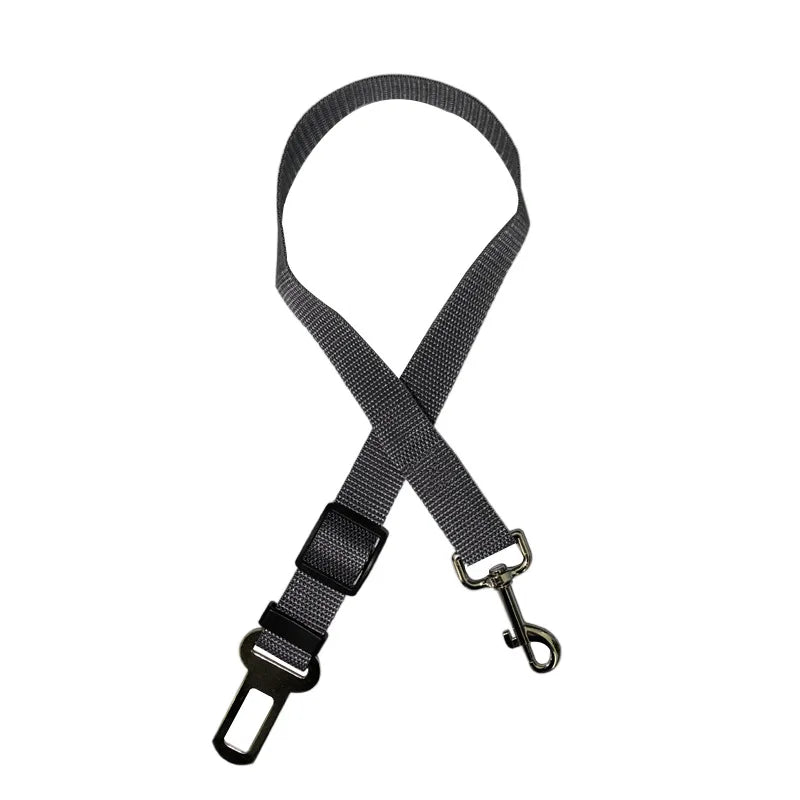 Adjustable car seat belt safety clip for dogs and cats