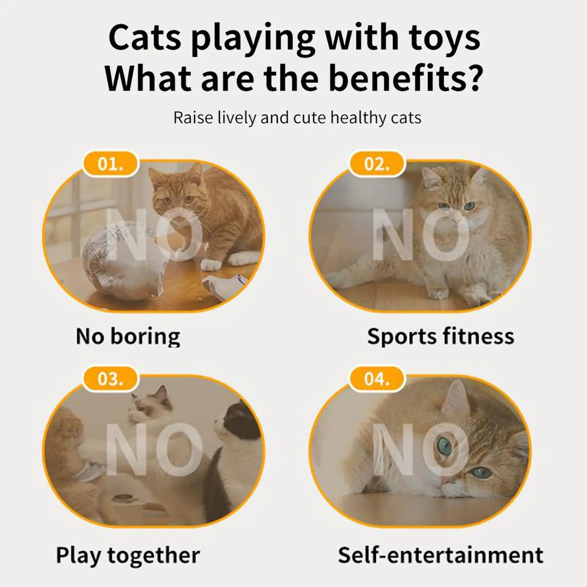Motion-activated hide and seek feather teaser toy for cats