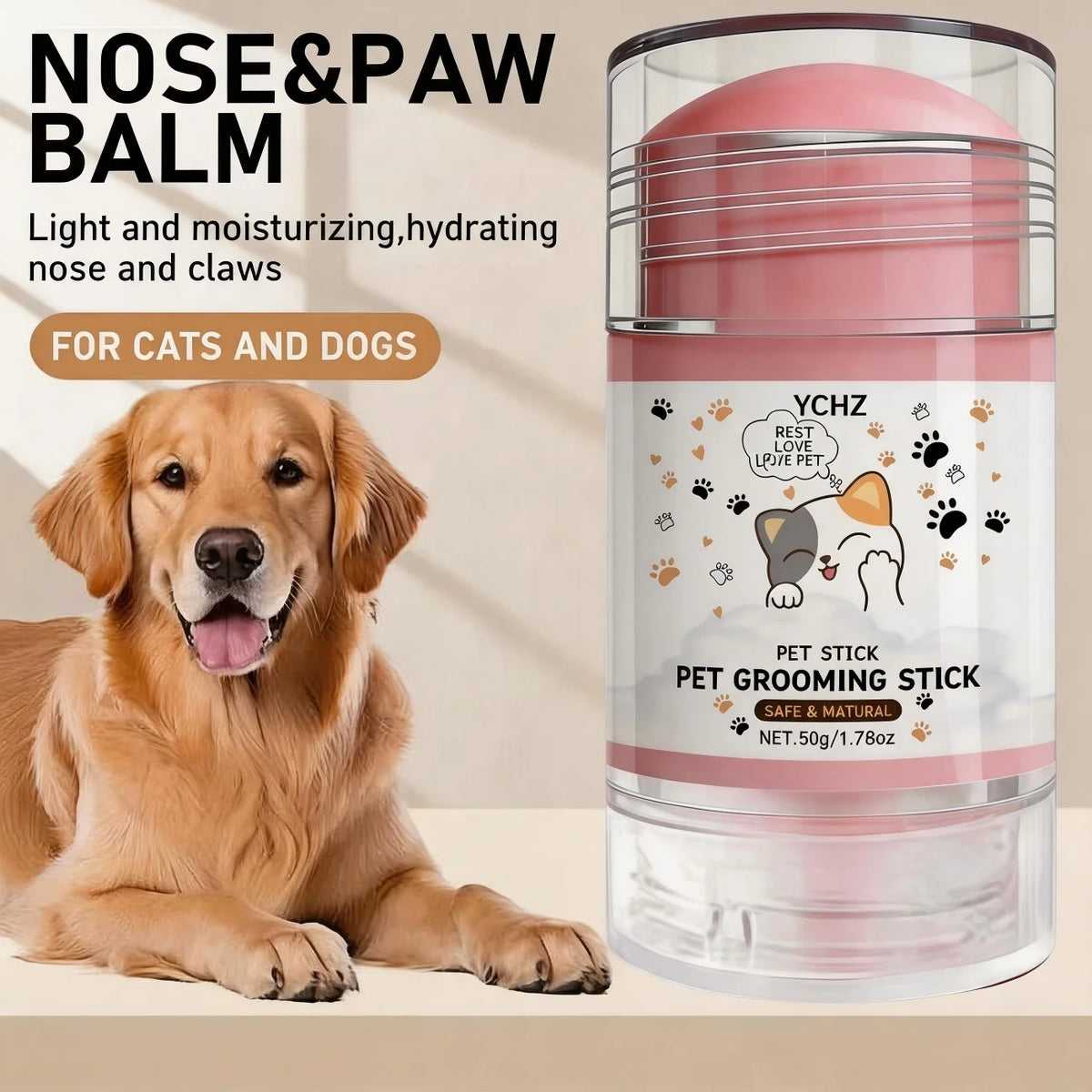 Paw and nose care cream for dogs and cats